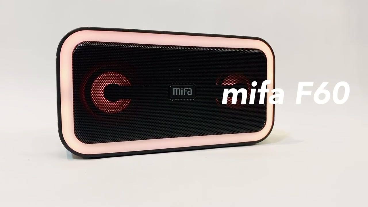 Mifa F60  40W Bluetooth 5.0 , 36 mixed color flashing light, 18,650 lithium-ion battery 
