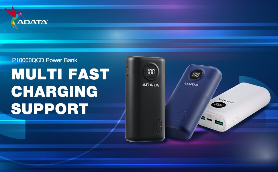 ⚡🔋НОВО⚡🔋 Разполагащ с голяма батерия с капацитет 10 000 mAh, три USB порта и поддръжка на широка гама от технологии за бързо зареждане, компактният P10000QCD ще освободи вашето време за по-важни неща.