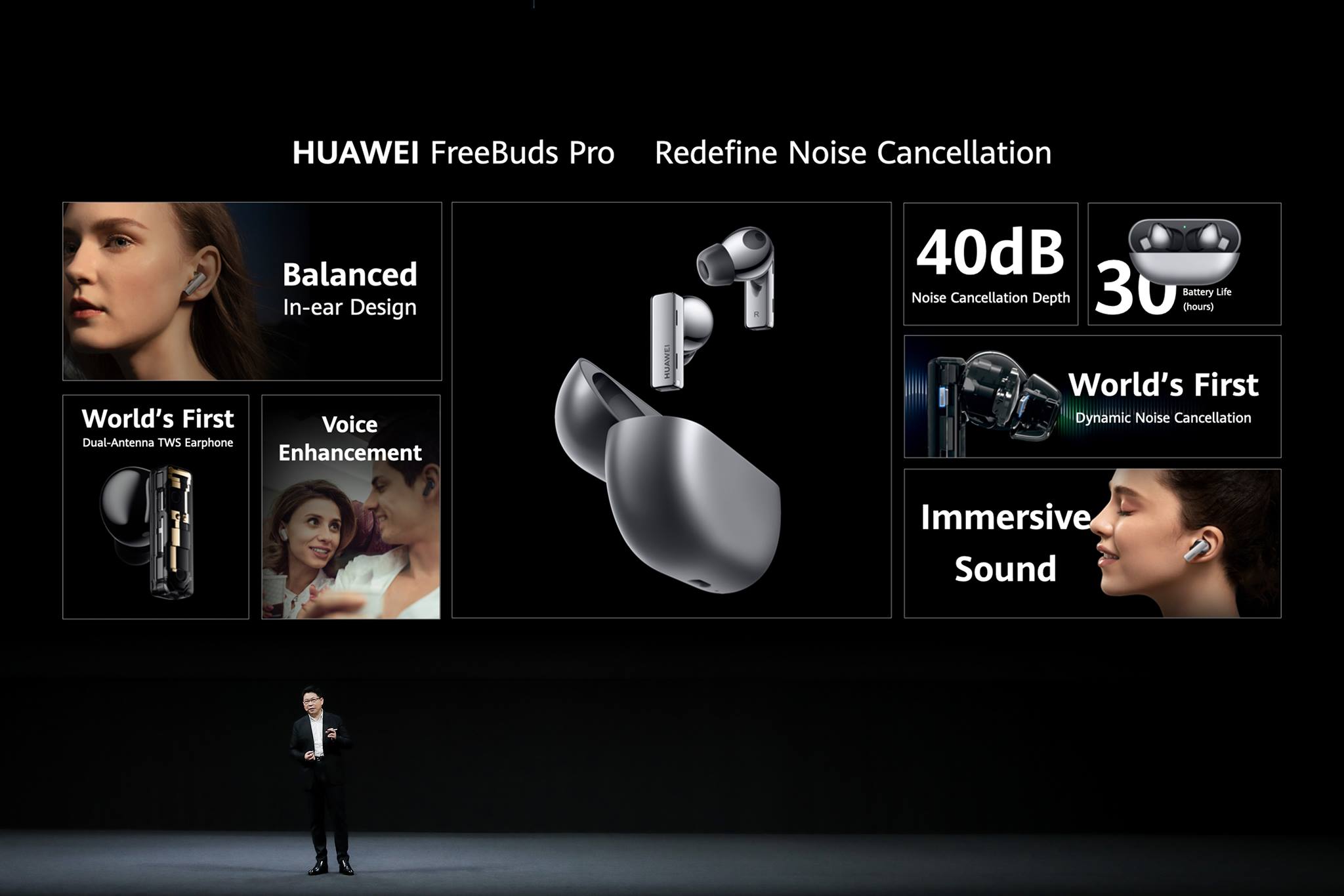 The world's first pair of Dynamic Noise Cancellation earphones, #HUAWEIFreeBudsPro will help you fall in love with your favourite music all over again🎵 